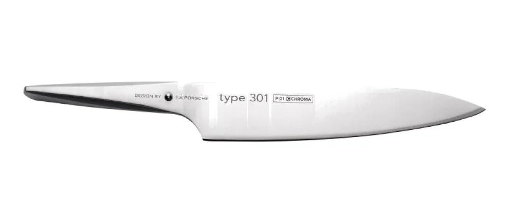 Cuțit de bucătar CHROMA Type 301 P-01, lamă 24 cm, mâner din inox