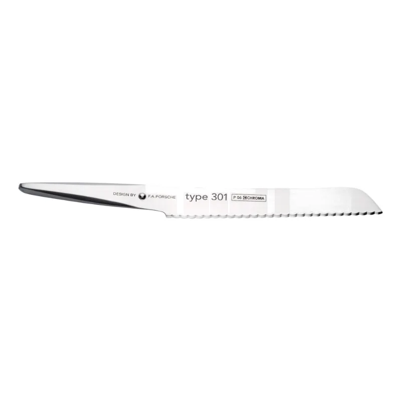 CHROMA Type 301 P-06, cuțit pentru pâine, lamă 20.9 cm