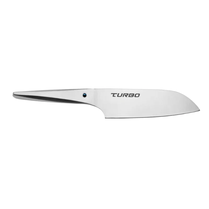 CHROMA Type 301 Turbo S-02, santoku turbo, dublu v-cut, lamă 18 cm